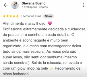 Avaliação 5 estrelas no Google